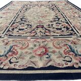 Carpet with knotted stitches in the style of Aubusson