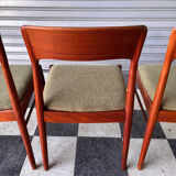 Set of 4 Danish teak chairs