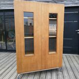 Vintage glazed school cabinet
