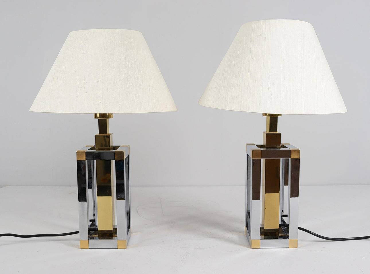 Stephane Davidts. Set of 2 table lamps by WKR, Hollywood Regency, Germany, 1980s.