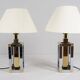 Stephane Davidts. Set of 2 table lamps by WKR, Hollywood Regency, Germany, 1980s.