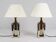 Stephane Davidts. Set of 2 table lamps by WKR, Hollywood Regency, Germany, 1980s.