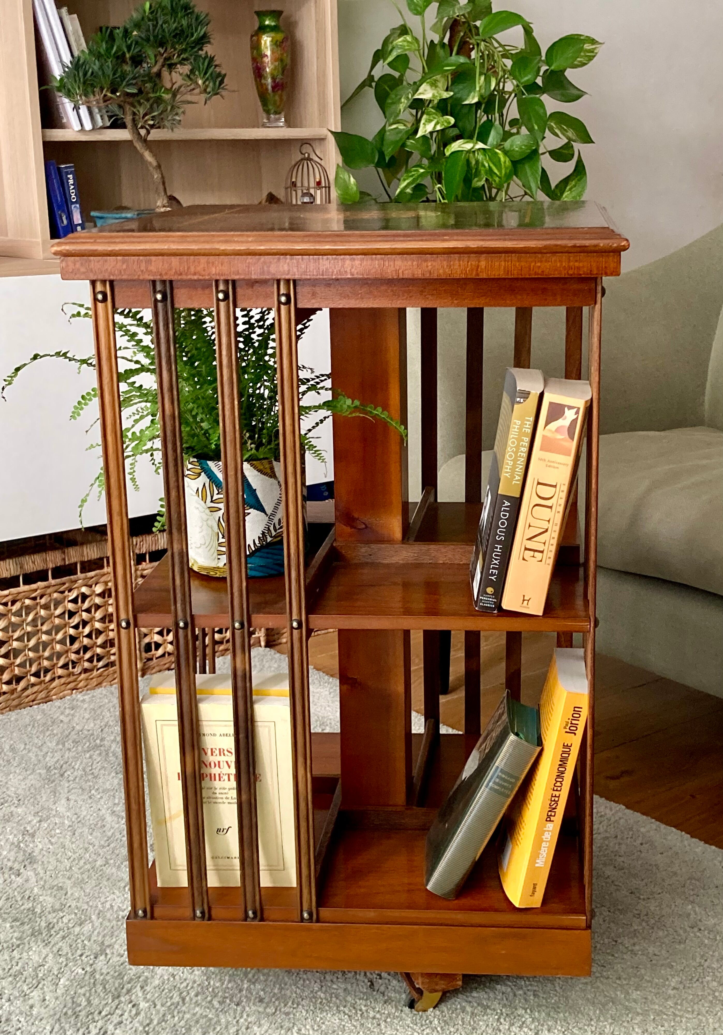Swivel bookcase - English - 19th century style