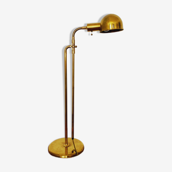 1970s adjustable BOLA brass floor or table lamp by Florian Schulz