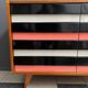 Jiri jiroutek sideboard U-450 pink 8-drawers 1960s Interier Praha