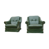 Pair of Schesterfield armchairs