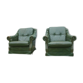 Pair of Schesterfield armchairs