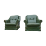 Paire de fauteuils Schesterfield