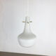 Original midcentury opal glass tube hanging light, italy, 1950