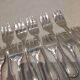 11 silver-plated cake forks with PP shell decor