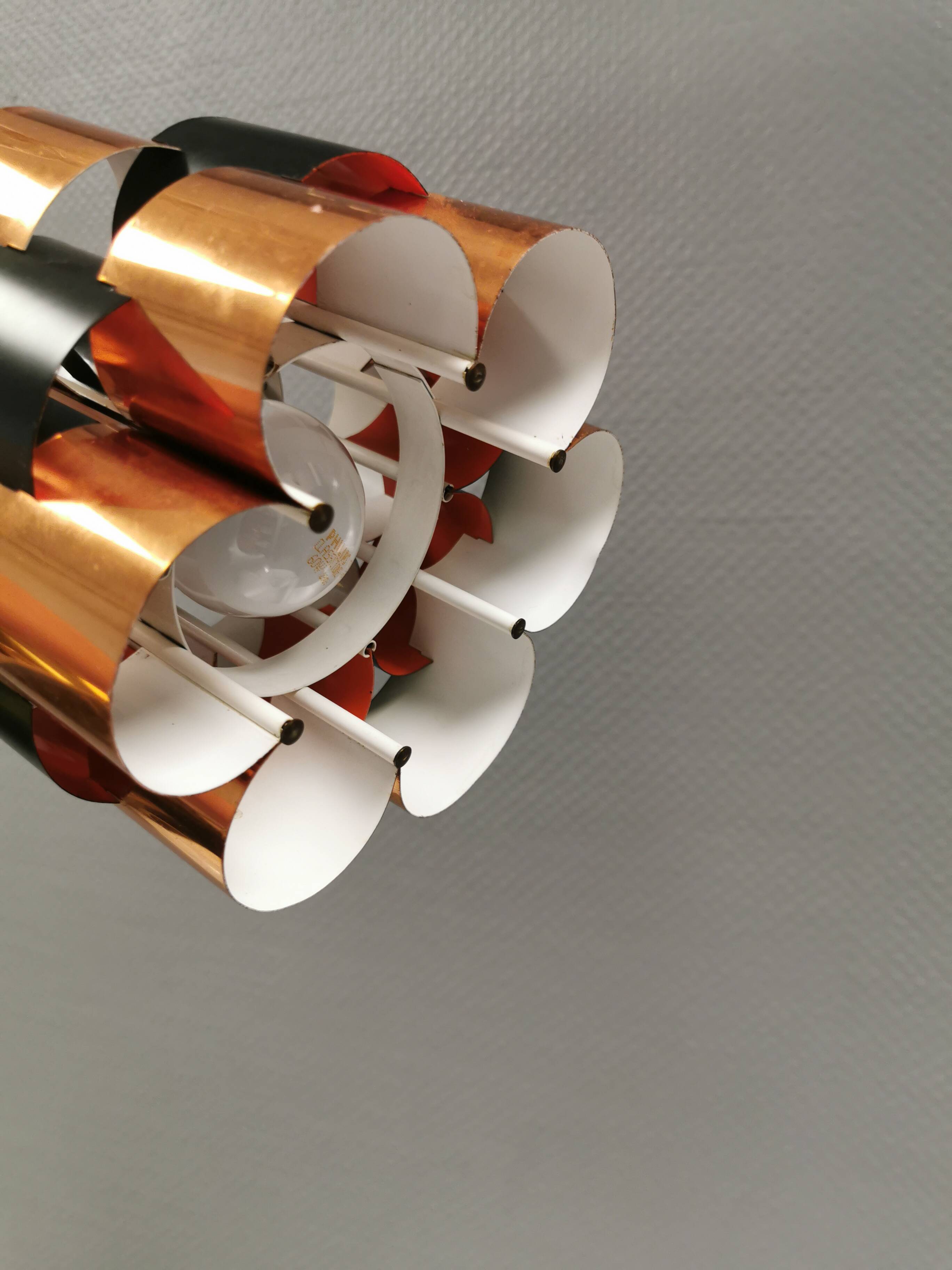 A pendant lamp, designed by Danish Werner Schou 1960-70s.