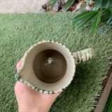 Vintage ceramic pitcher model flowers