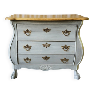commode galbée patinée