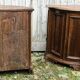 Pair of Louis XV style curved corner cabinets
