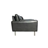 Lot de 2 fauteuils en cuir au design vintage