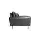 Lot de 2 fauteuils en cuir au design vintage
