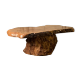 Salon table in racine vernie