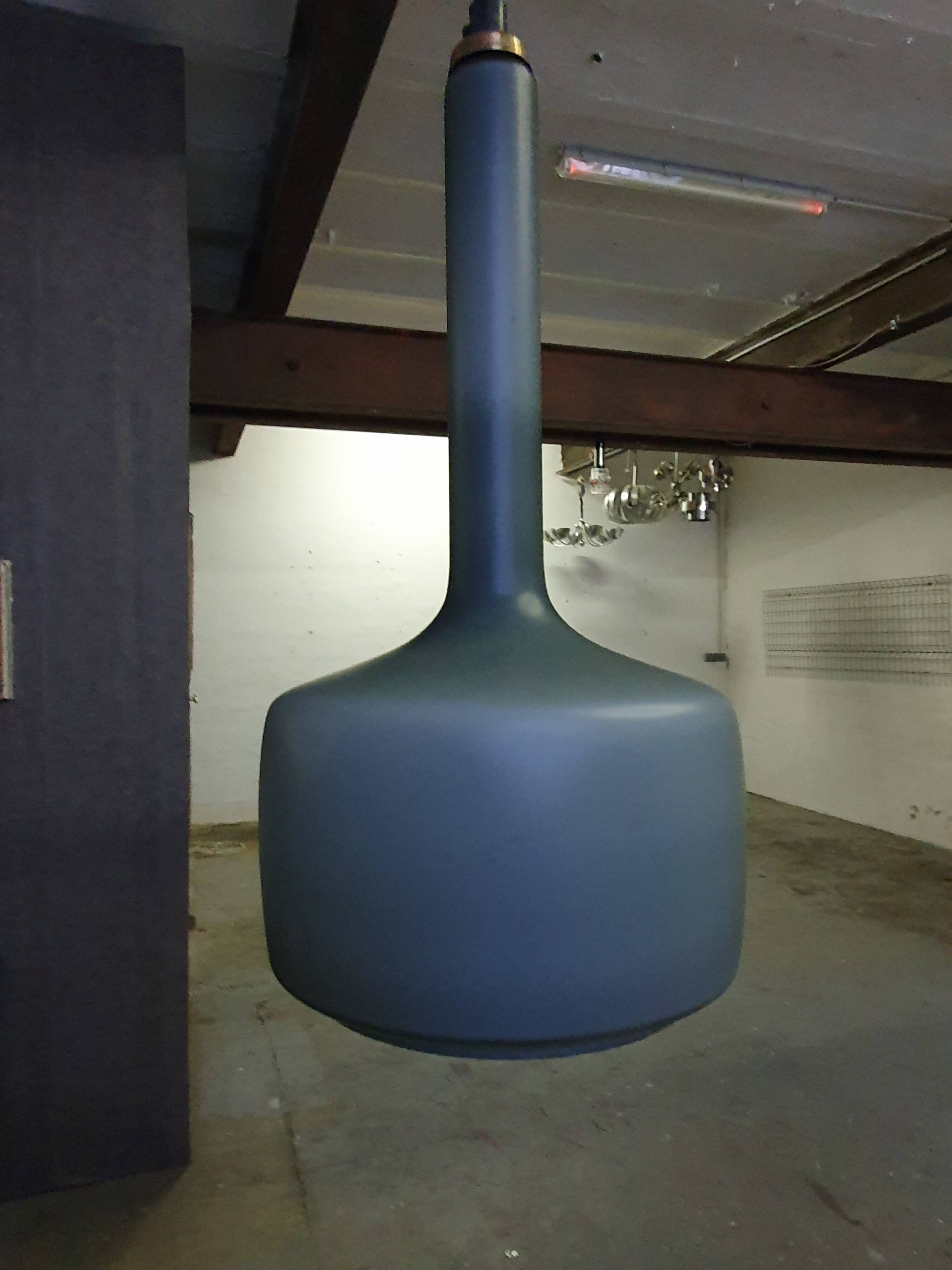 Glass pendant ceiling light from the 60s