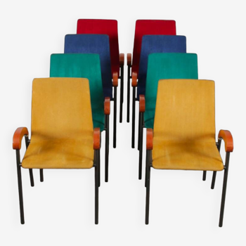 Suite of 8 Pigalle chairs by Caramia for XO 1990