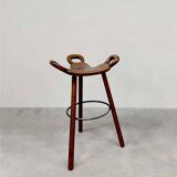 Midcentury brutalist Spanish barstool