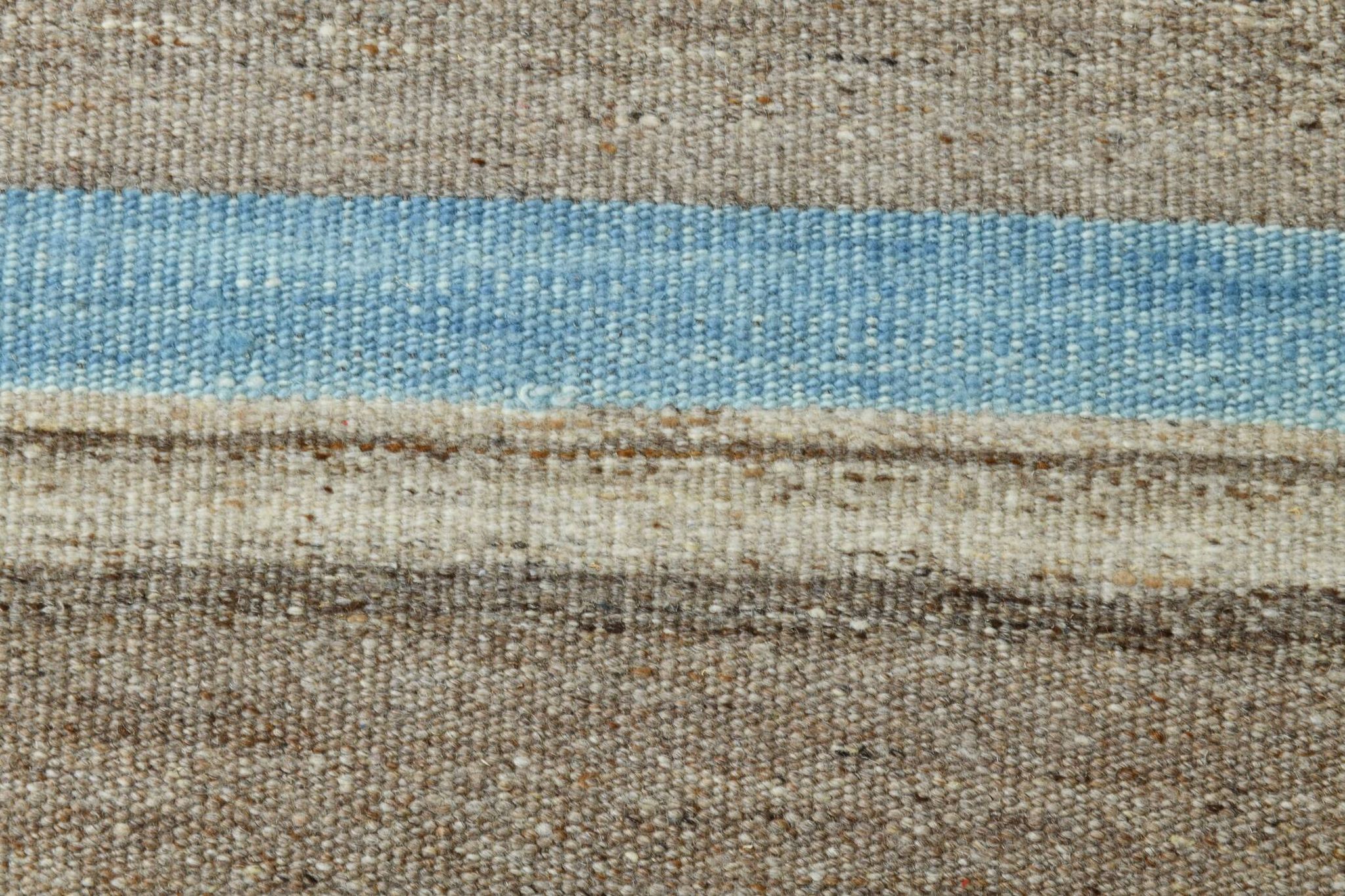 Tapis kilim vintage fait main beige et bleu, style scandinave naturel