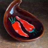 Vintage enameled ceramic bowl 1970