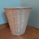 Braided wicker pot cover paper basket