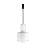 Vintage bauhaus opaline cascade pendant light, 1940s