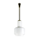 Vintage bauhaus opaline cascade pendant light, 1940s