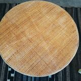 Round coffee table rattan