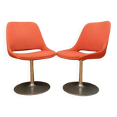 Set of Finnish Polaris swivel chairs by Eero Aarnio for Asko Export, 1970s