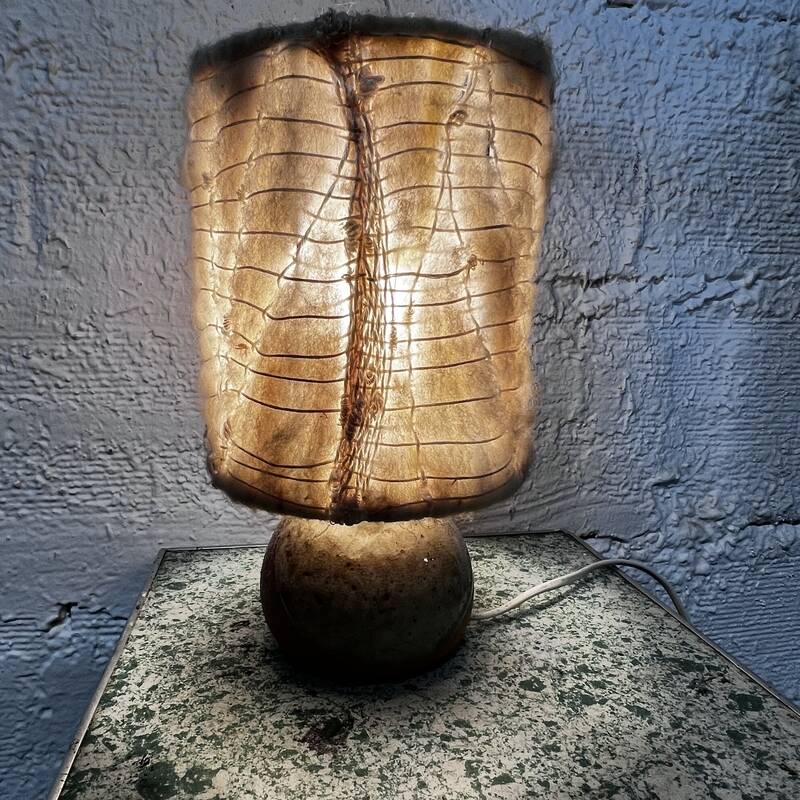 60s sandstone lamp