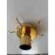 Modern Gold “Tronchi” Murano Glass Flush Mount