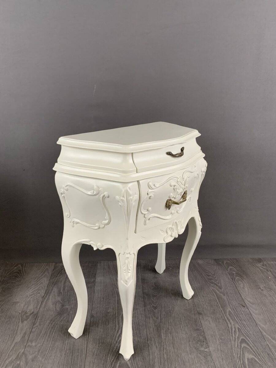 Louis XV Style Bedroom Set, Chest of Drawers and Two Bedside Tables, 20th Century