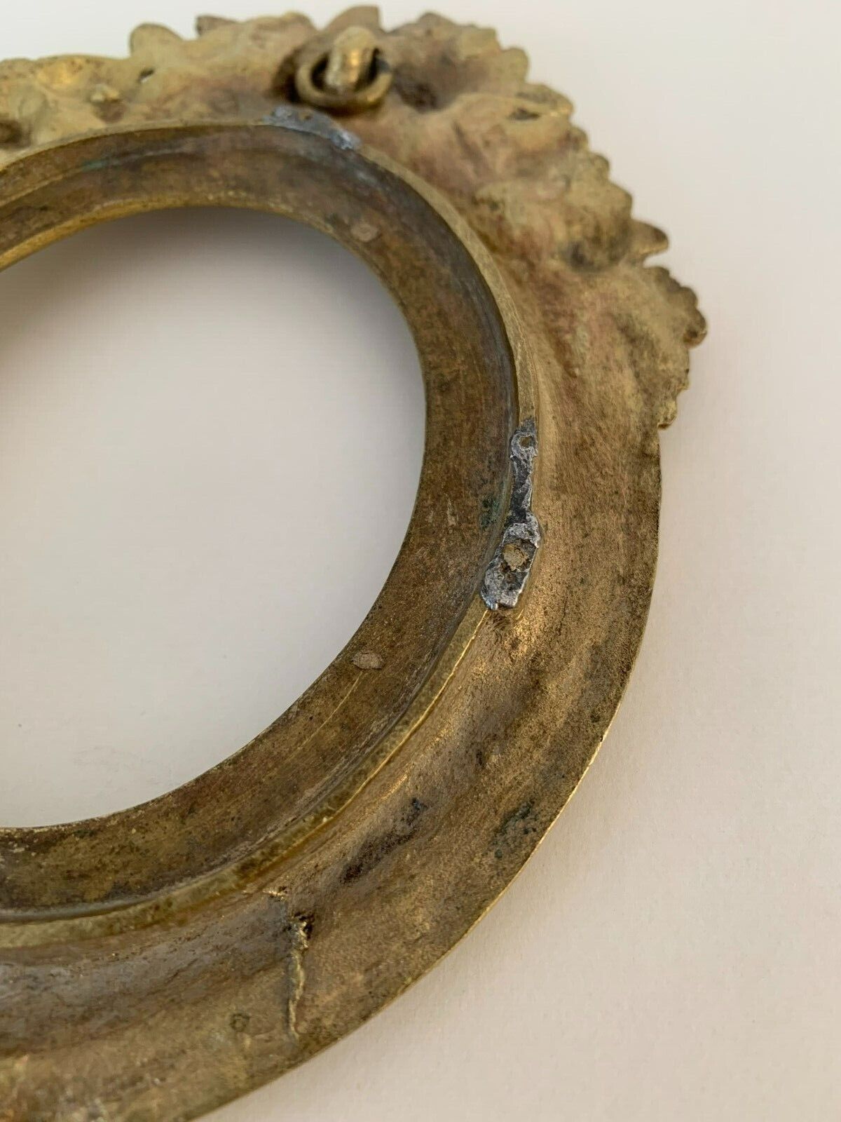 Bronze frame gild napoleon iii xix floral decoration