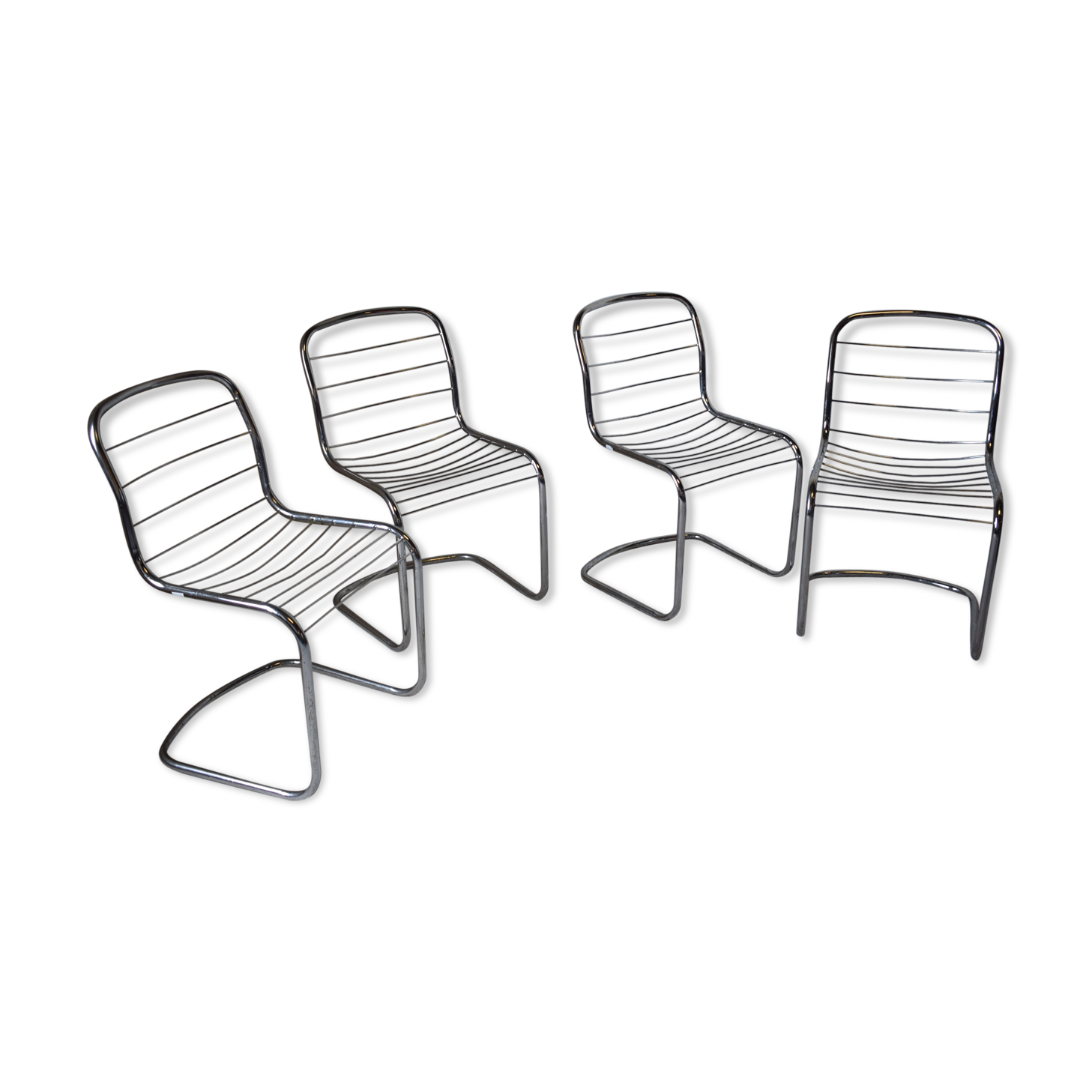 Series of 4 chairs Cidue 1970