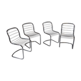 Series of 4 chairs Cidue 1970