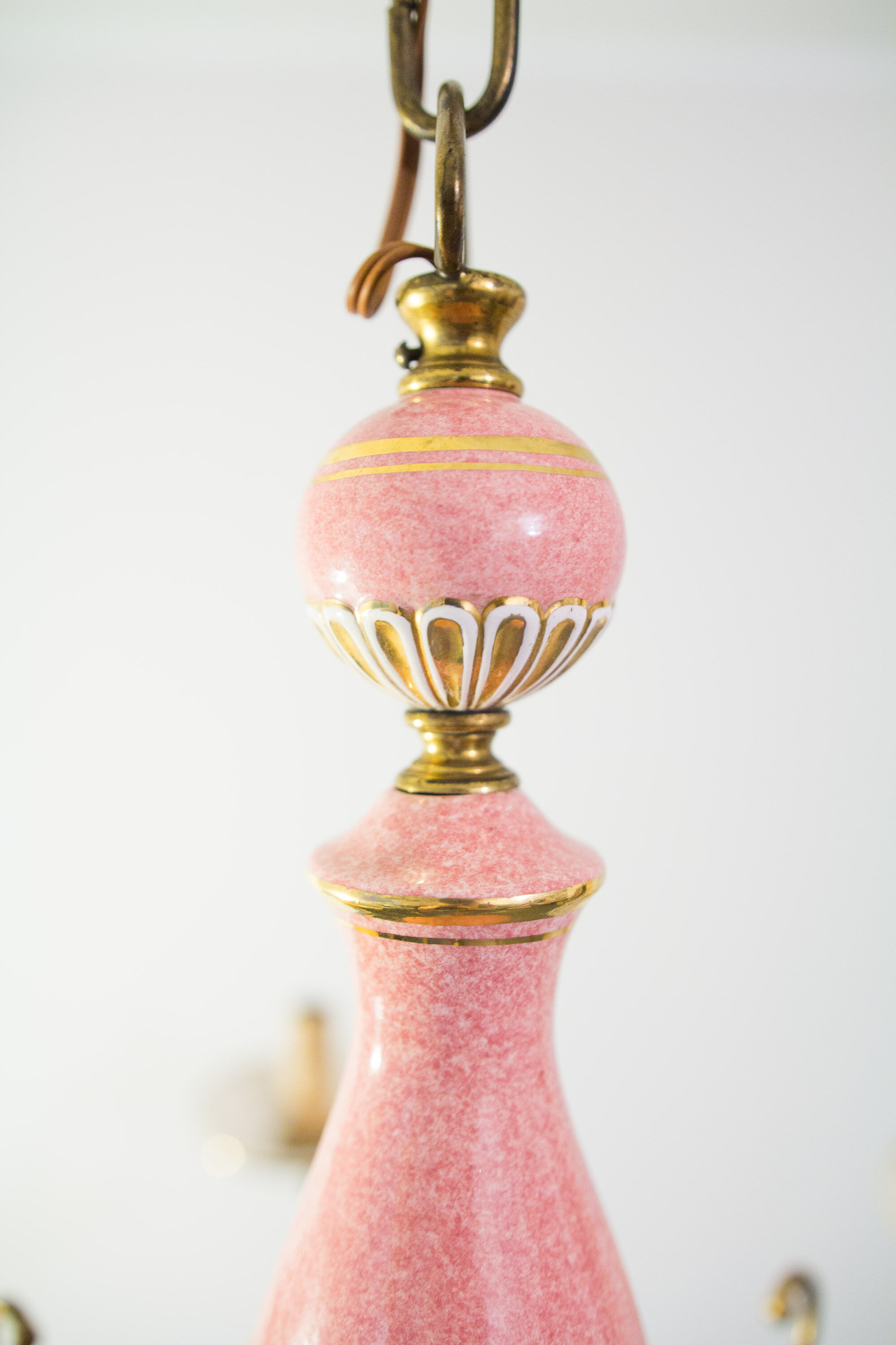 Flemish Ceramic Floral Chandelier