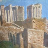 Peinture l’acropole d’Athènes 1934