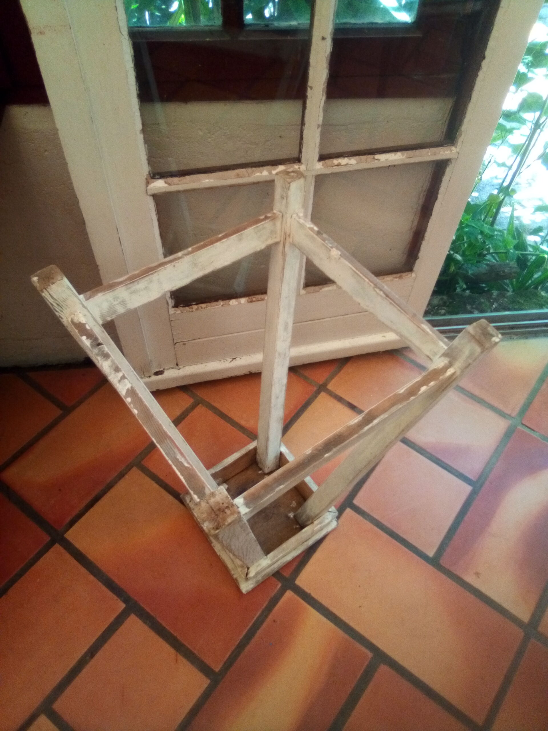 Wooden workshop top stool