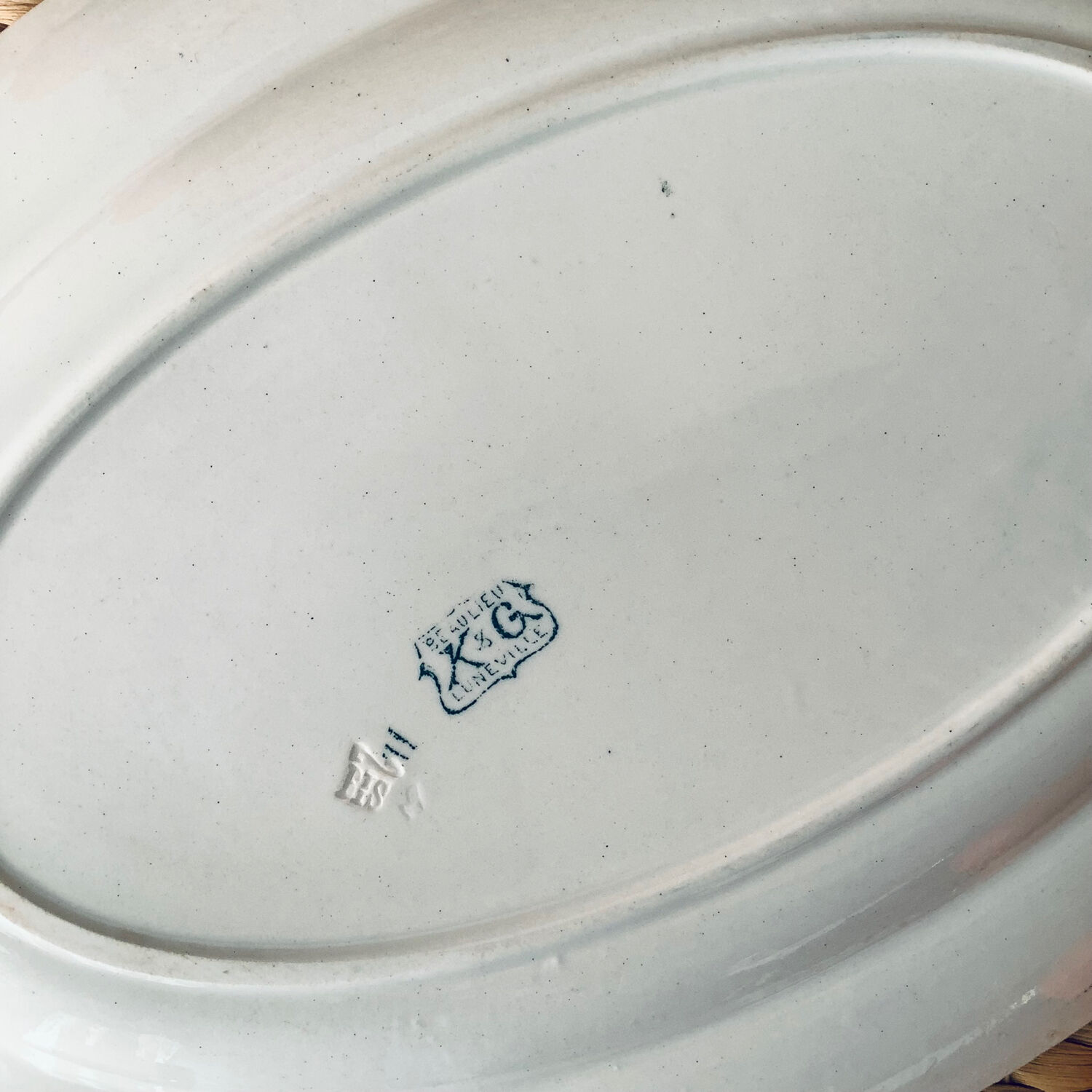 Oval serving dish KG Luneville Beaulieu collection