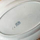 Plat de service ovale KG Luneville collection Beaulieu