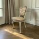 Chaise baroque vintage avec accent rose/vert