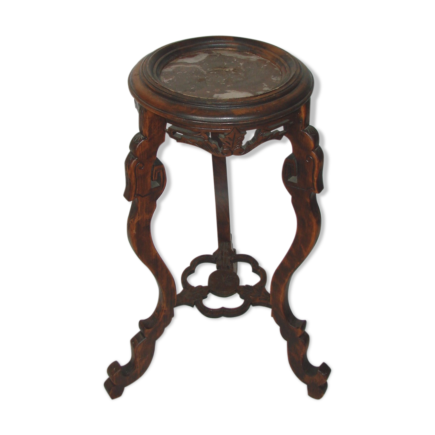 Side table, sculpted flowerbed