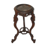 Side table, sculpted flowerbed