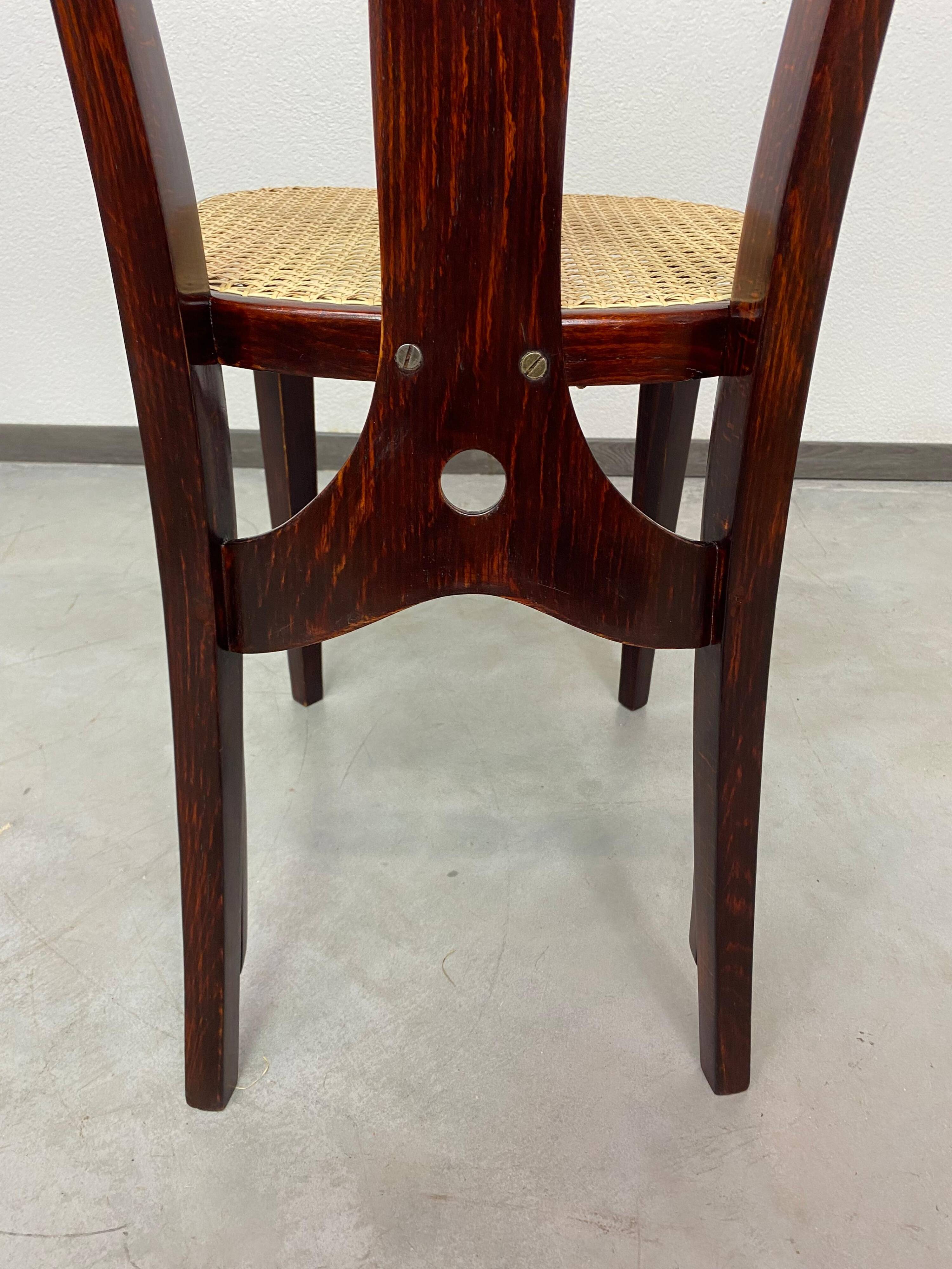 Dining chair Secession attributed to Otto Prutscher for Thonet.