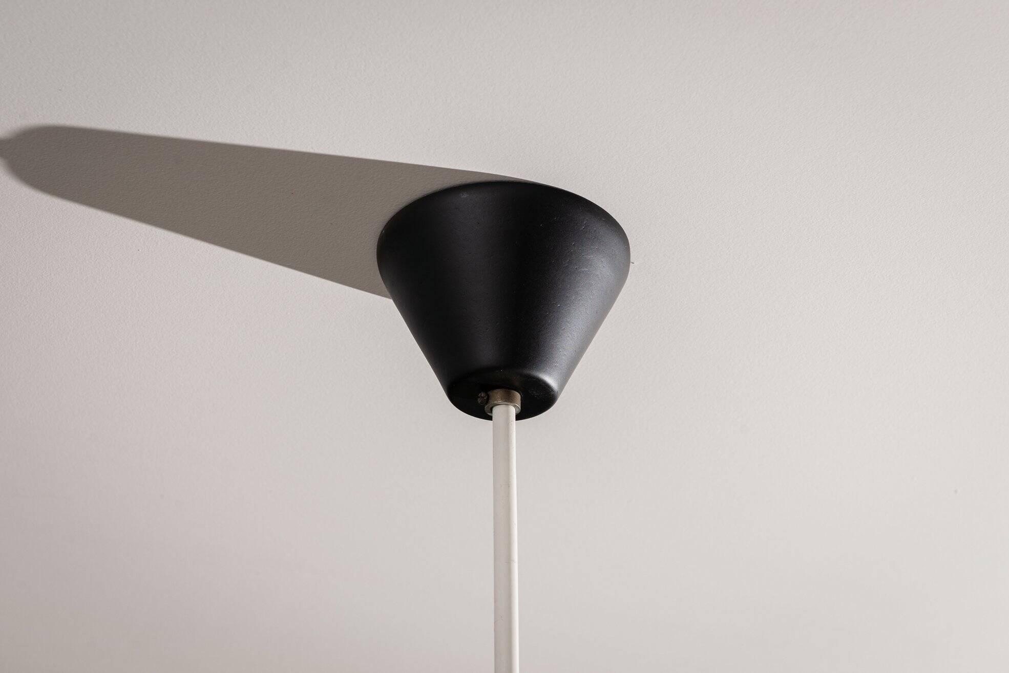 Lampe de plafond à contrepoids JJM Hoogervorst Anvia Pays-Bas 1957