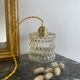 Vintage amber glass suspension globe