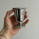Set of 6 silver stainless steel cups