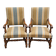 Pair of walnut armchairs – Louis XIII style – Turned and carved wood - X